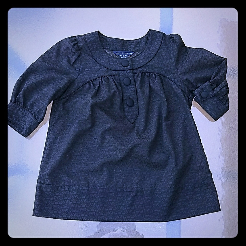 French Connection Semi Sheer Blouse Size 2